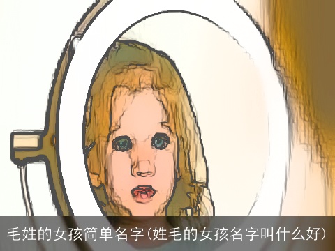 毛姓的女孩简单名字(姓毛的女孩名字叫什么好)