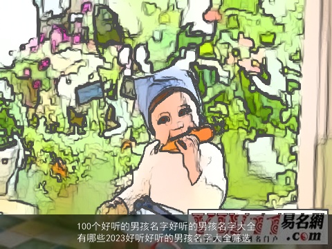 100个好听的男孩名字好听的男孩名字大全有哪些2023好听好听的男孩名字大全筛选
