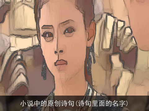 小说中的原创诗句(诗句里面的名字)