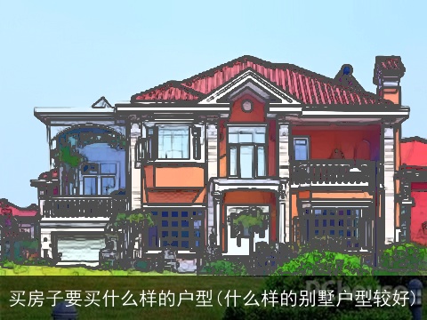 买房子要买什么样的户型(什么样的别墅户型较好)