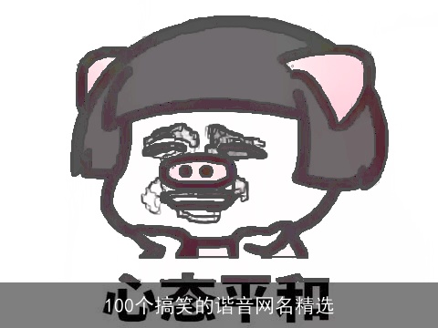 100个搞笑的谐音网名精选