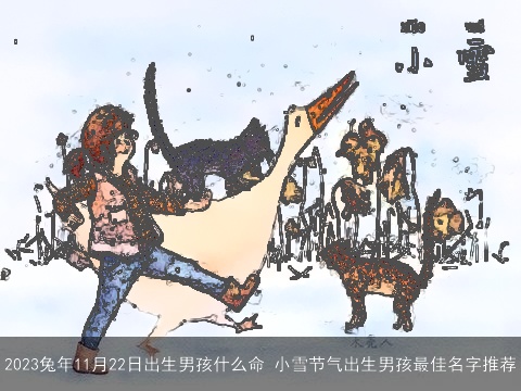 2023兔年11月22日出生男孩什么命 小雪节气出生男孩最佳名字推荐
