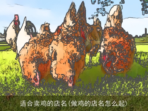适合卖鸡的店名(做鸡的店名怎么起)