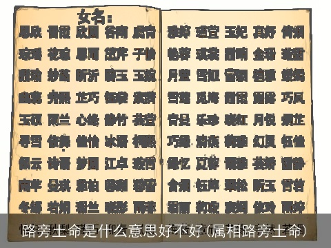 路旁土命是什么意思好不好(属相路旁土命)