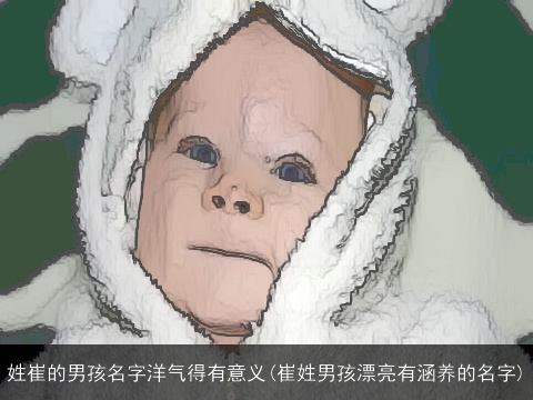 姓崔的男孩名字洋气得有意义(崔姓男孩漂亮有涵养的名字)