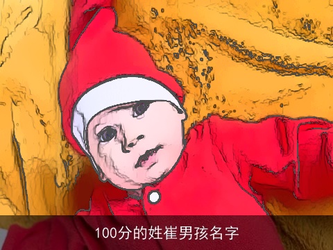 100分的姓崔男孩名字