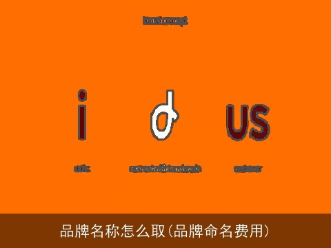 品牌名称怎么取(品牌命名费用)