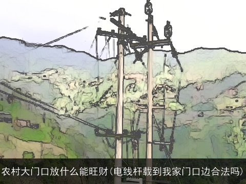 农村大门口放什么能旺财(电线杆载到我家门口边合法吗)