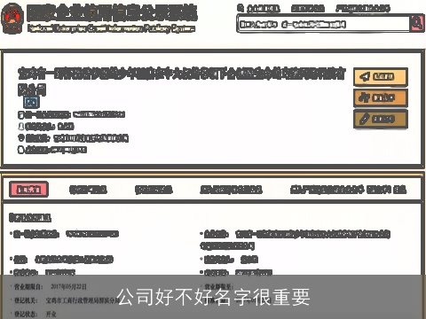 公司好不好名字很重要