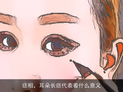 痣相，耳朵长痣代表着什么意义