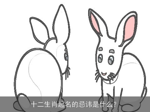 十二生肖起名的忌讳是什么？