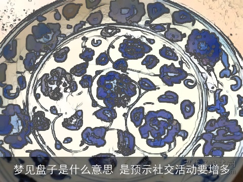 梦见盘子是什么意思 是预示社交活动要增多