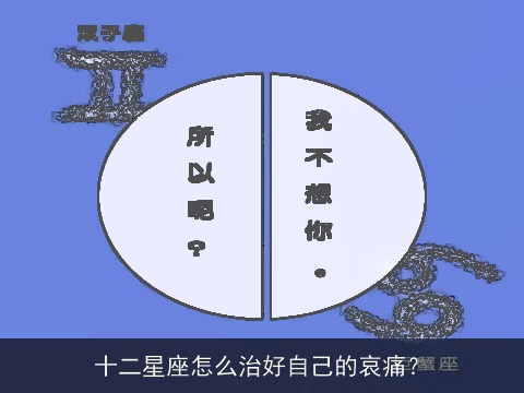 十二星座怎么治好自己的哀痛？