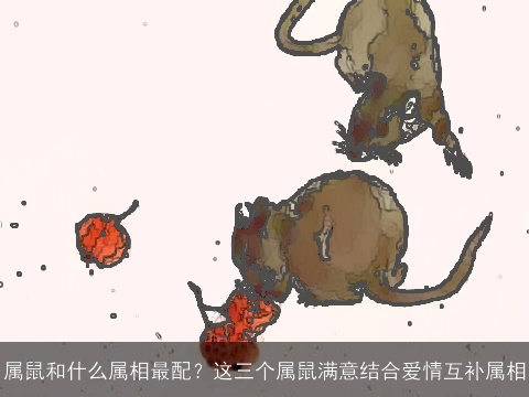 属鼠和什么属相最配？这三个属鼠满意结合爱情互补属相