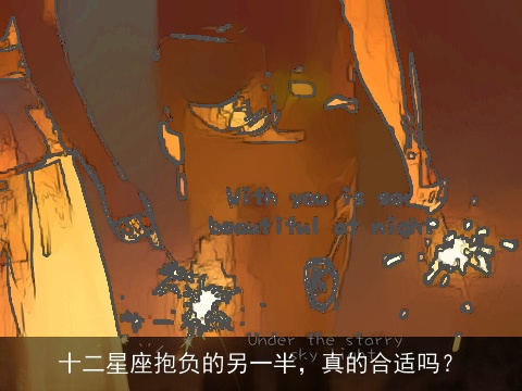 十二星座抱负的另一半，真的合适吗？