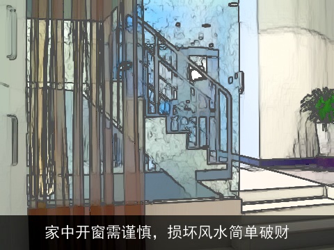 家中开窗需谨慎，损坏风水简单破财