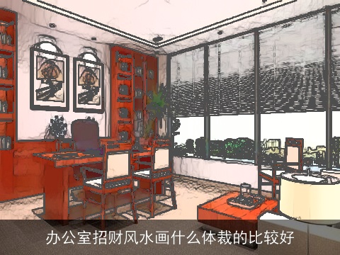 办公室招财风水画什么体裁的比较好