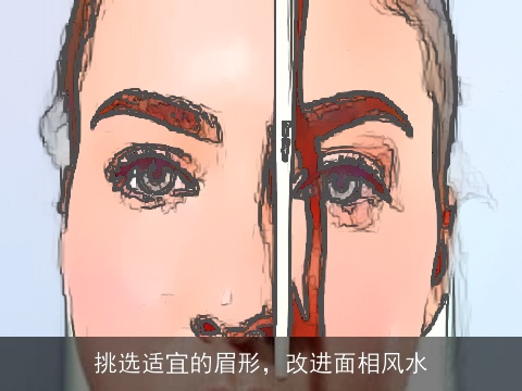 挑选适宜的眉形，改进面相风水