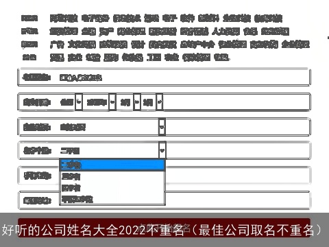 好听的公司姓名大全2022不重名（最佳公司取名不重名）