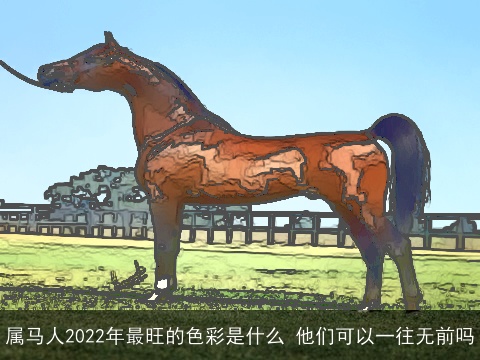 属马人2022年最旺的色彩是什么 他们可以一往无前吗