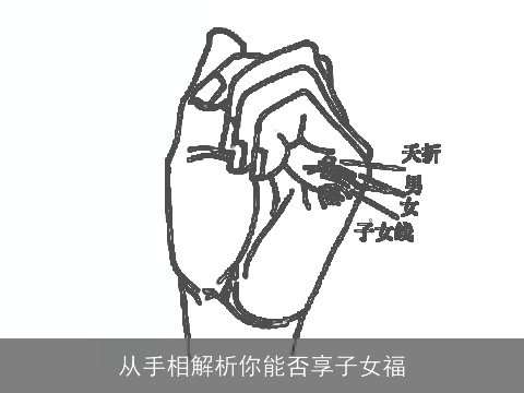从手相解析你能否享子女福