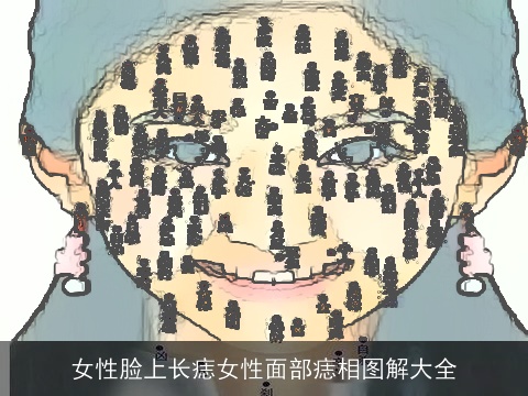 女性脸上长痣女性面部痣相图解大全