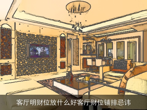 客厅明财位放什么好客厅财位铺排忌讳
