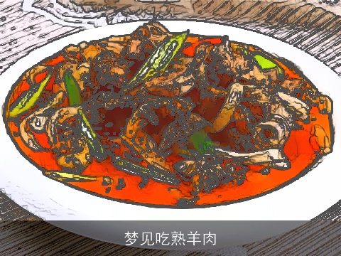 梦见吃熟羊肉
