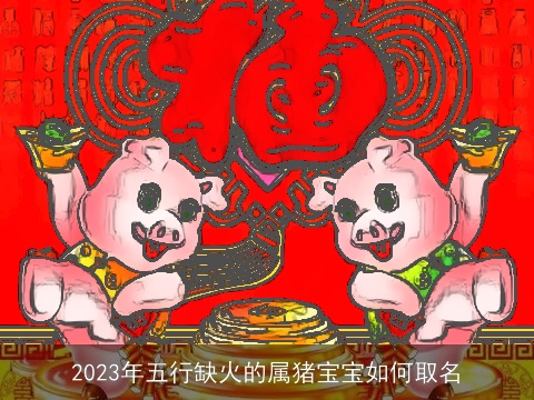 2023年五行缺火的属猪宝宝如何取名