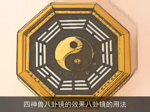四神兽八卦镜的效果八卦镜的用法