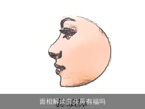 面相解读蒜头鼻有福吗
