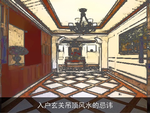 入户玄关吊顶风水的忌讳