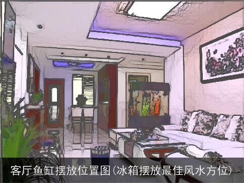 客厅鱼缸摆放位置图(冰箱摆放最佳风水方位)