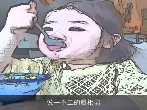 说一不二的属相男