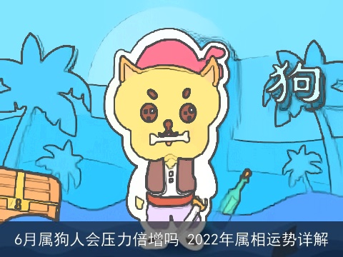 6月属狗人会压力倍增吗 2022年属相运势详解