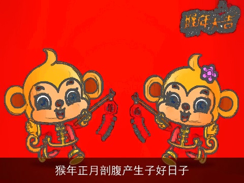 猴年正月剖腹产生子好日子
