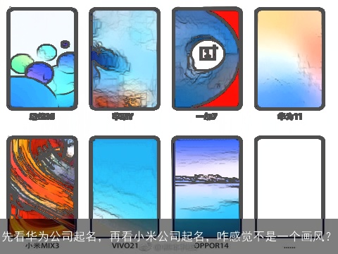 先看华为公司起名，再看小米公司起名，咋感觉不是一个画风？
