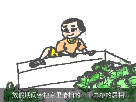 放假期间会把家里清扫的一干二净的属相