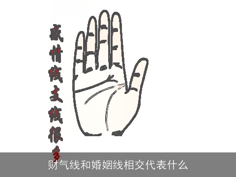 财气线和婚姻线相交代表什么