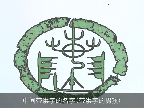 中间带洪字的名字(带洪字的男孩)