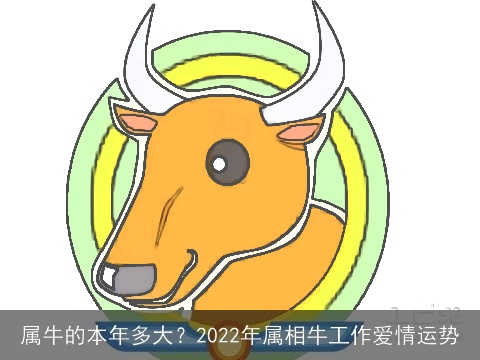 属牛的本年多大？2022年属相牛工作爱情运势