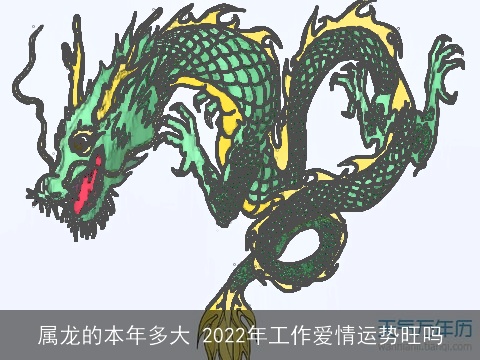 属龙的本年多大 2022年工作爱情运势旺吗