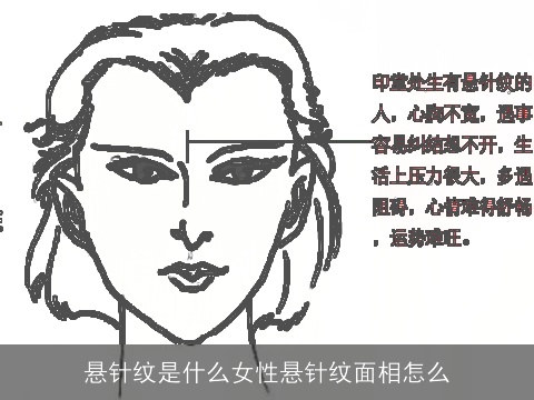 悬针纹是什么女性悬针纹面相怎么