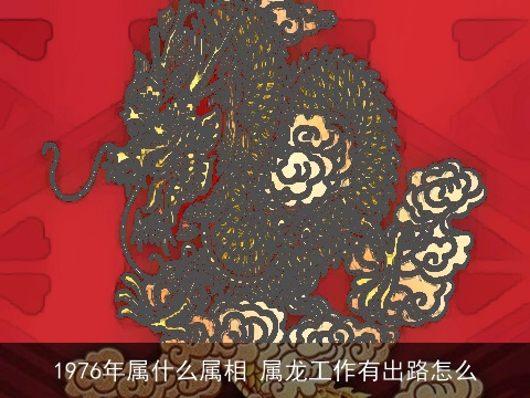 1976年属什么属相 属龙工作有出路怎么