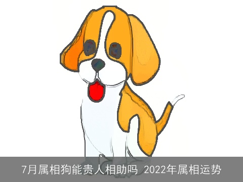 7月属相狗能贵人相助吗 2022年属相运势