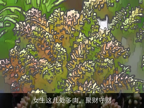 女生这几处多肉，聚财守财