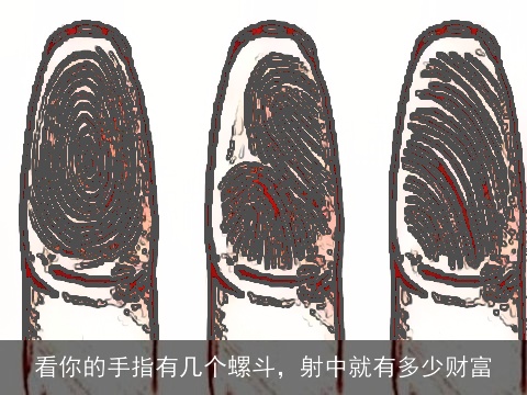 看你的手指有几个螺斗，射中就有多少财富
