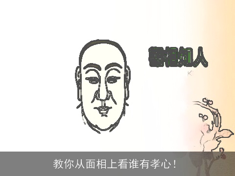 教你从面相上看谁有孝心！
