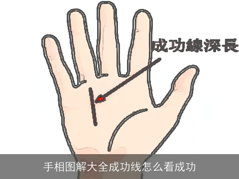 手相图解大全成功线怎么看成功
