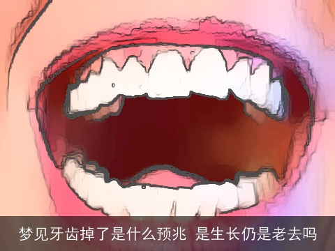 梦见牙齿掉了是什么预兆 是生长仍是老去吗